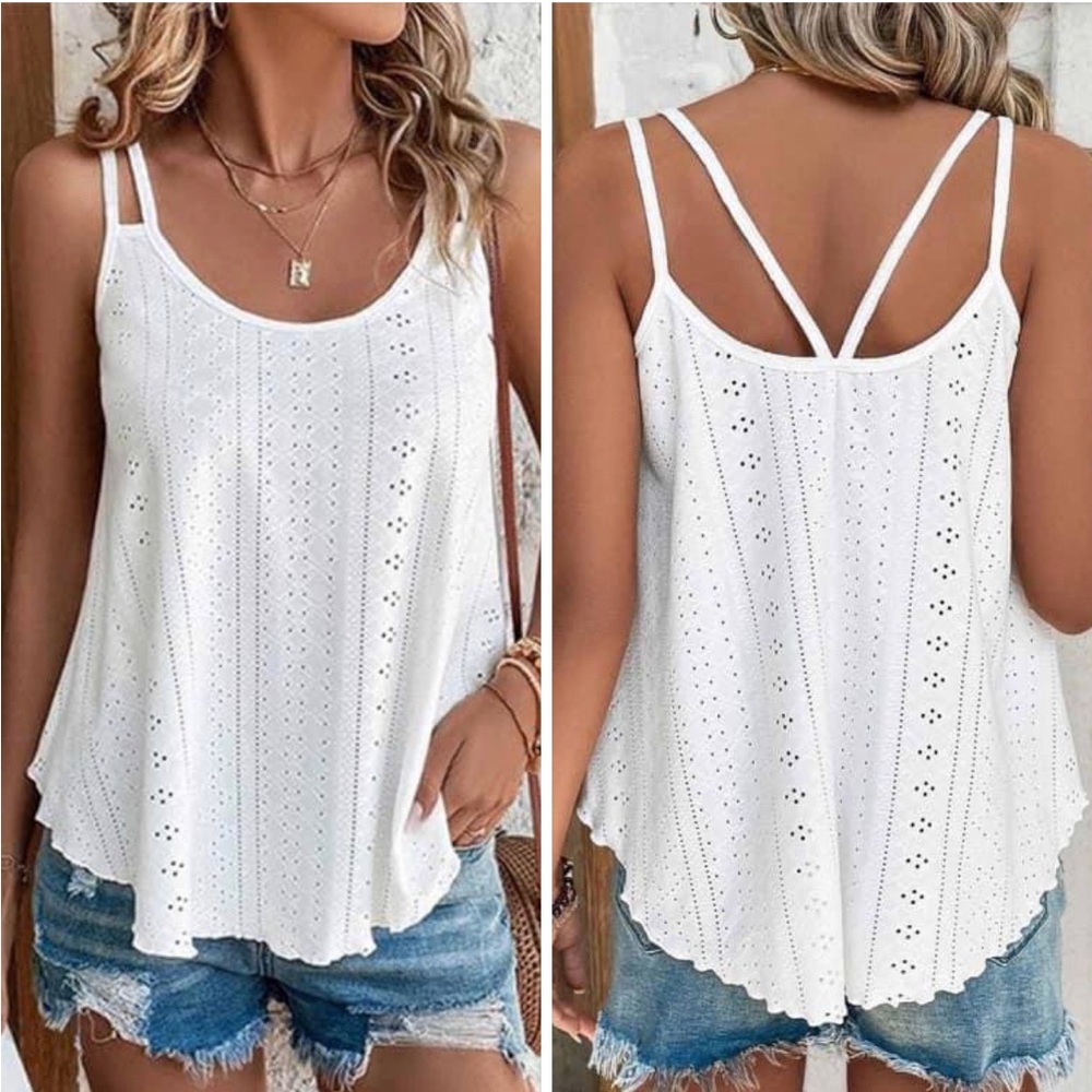 large white tank/blouse
